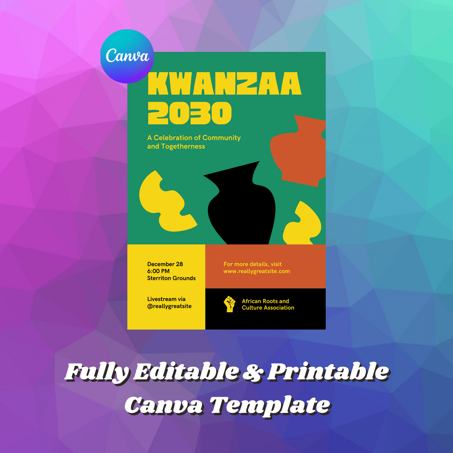 Kwanzaa Invitation Template