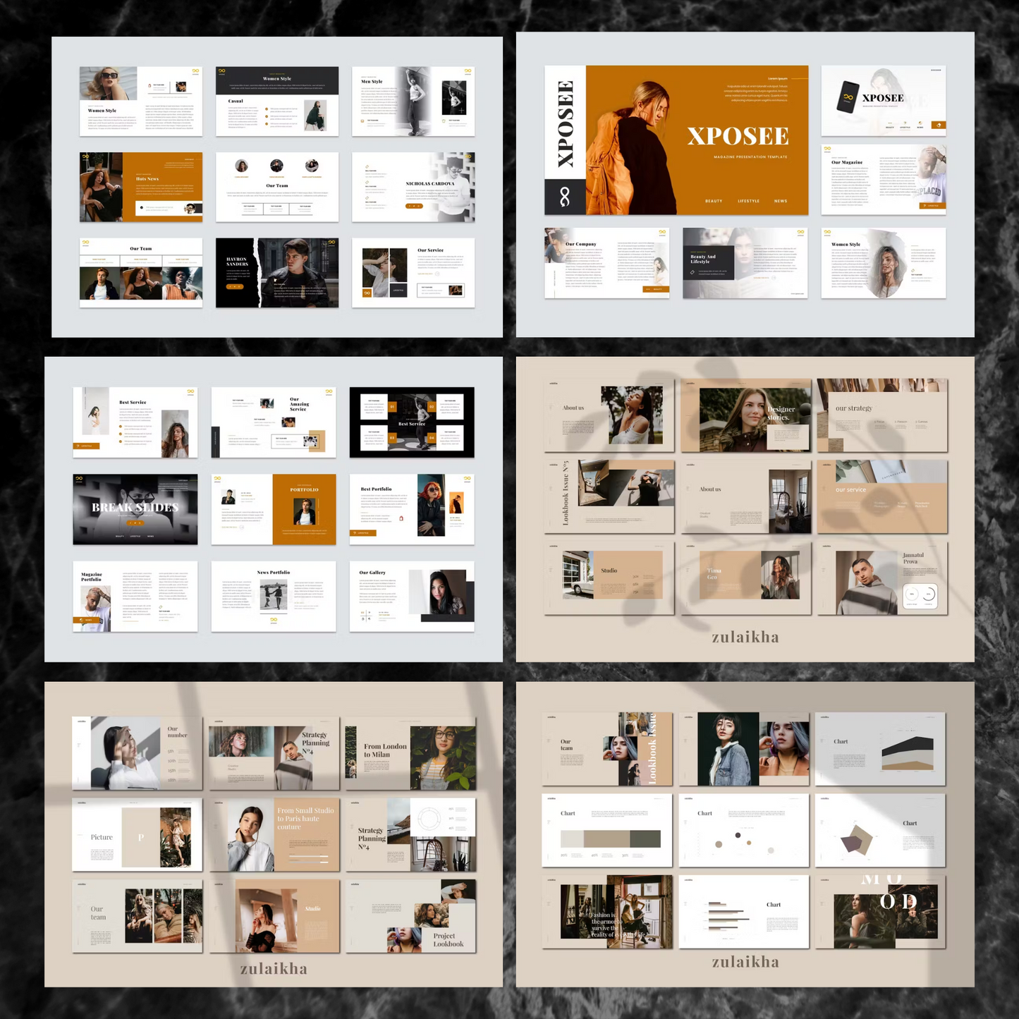 17 Magazine Powerpoint Presentation Template Bundle | Magazine Style Business PowerPoint Template