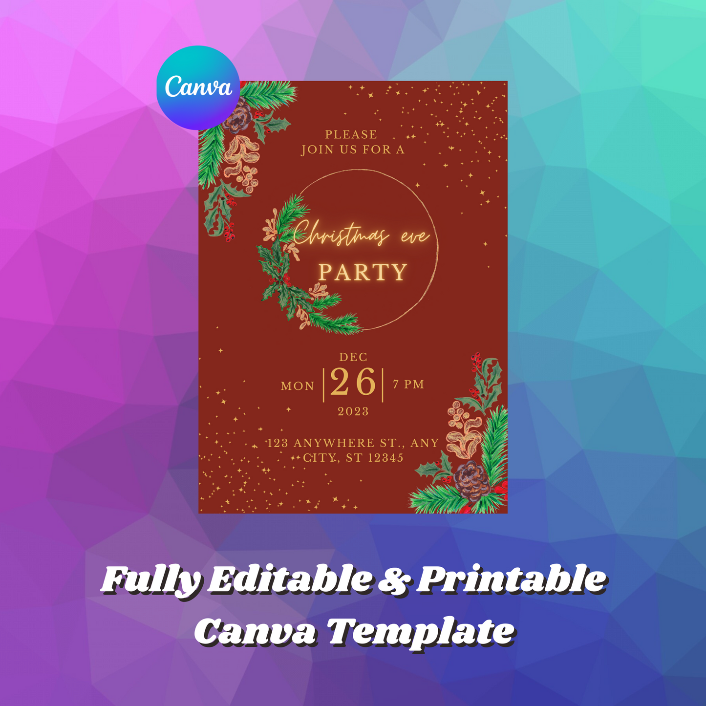 Christmas Eve Party Invitation Template