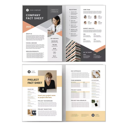 10+ Fact Sheet Template Bundle | MS Word & Indesign | Nonprofit Organization, Company, Business, Project, Financial Fact Sheet Templates CreativeRino
