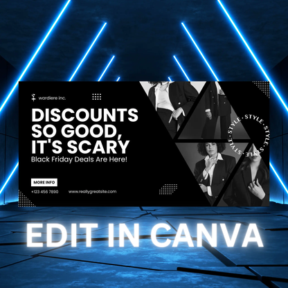 Black Friday Website Banner Template - CreativeRino