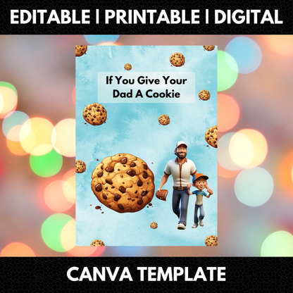 If You Give Your Dad A Cookie Book Template - CreativeRino