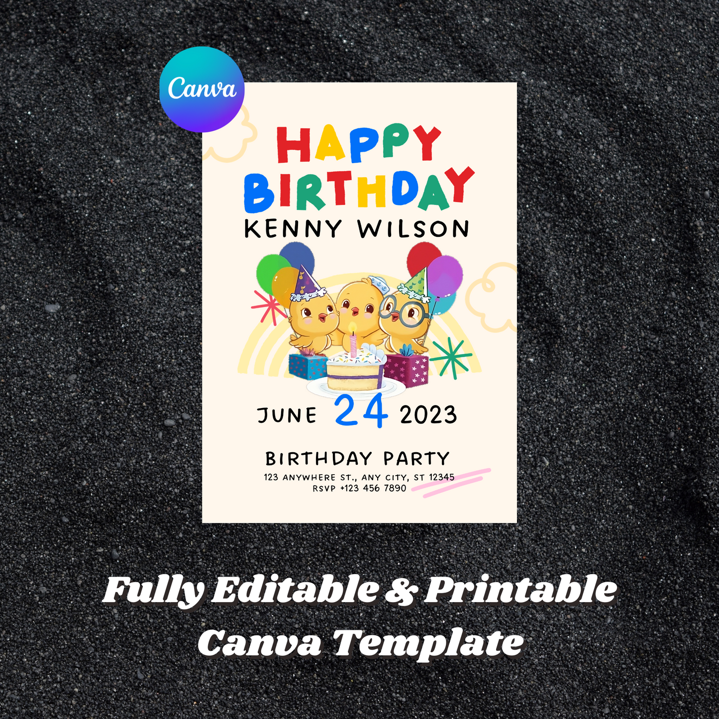 Canticos Birthday Party Invitation Template