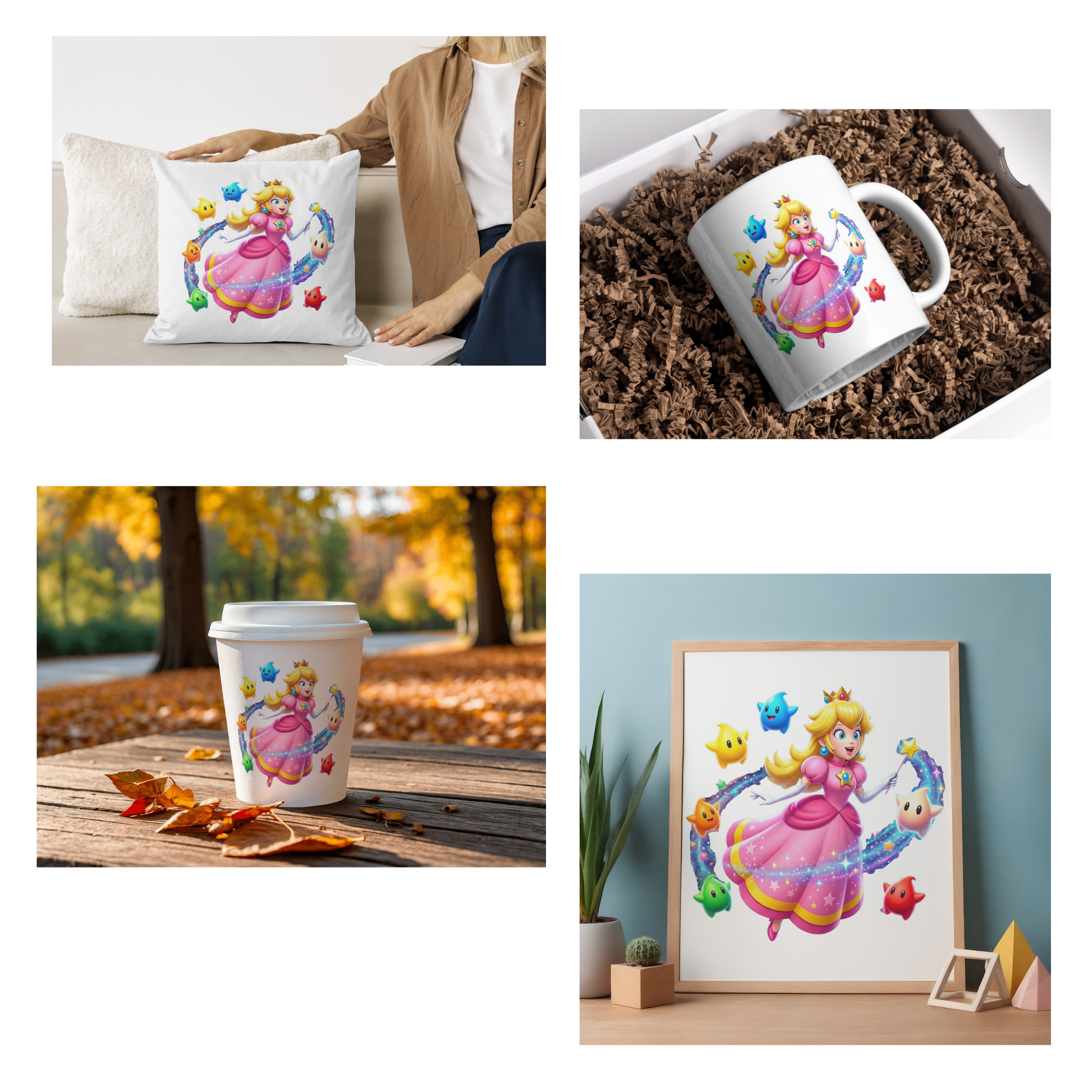 Princess Peach PNG - Super Mario Galaxy PNG | Mario Space Theme Clipart CreativeRino