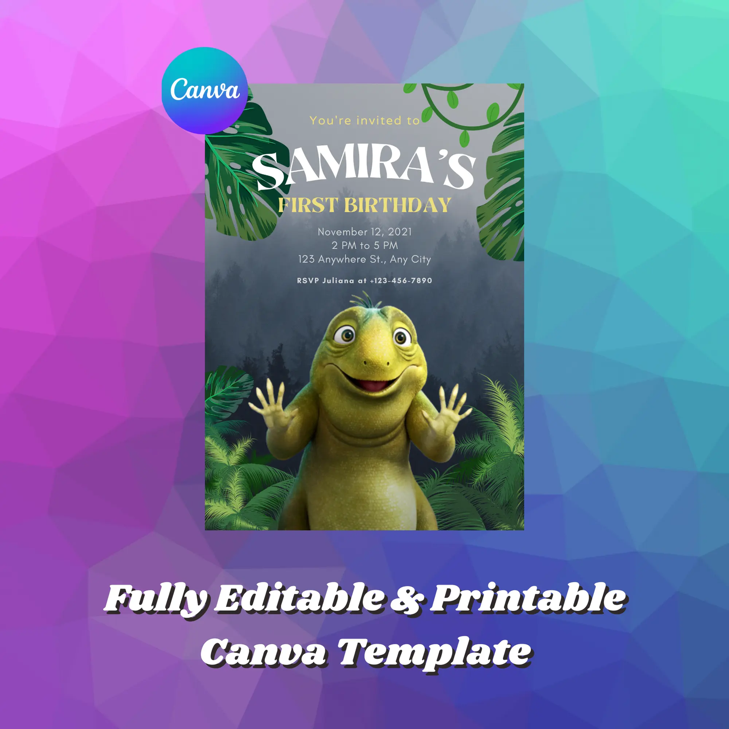 Leo Birthday Invitation Template - CreativeRino