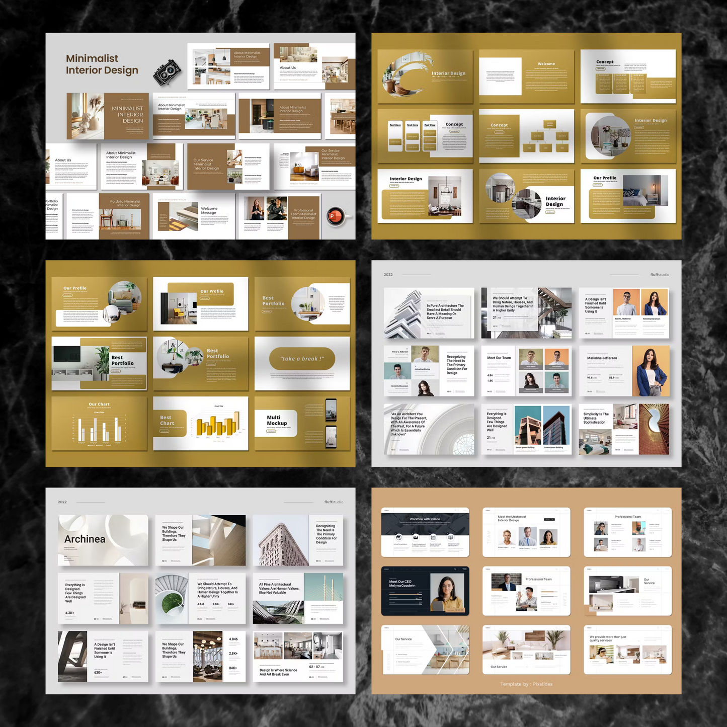 19 Interior Design Powerpoint Presentation Template Bundle