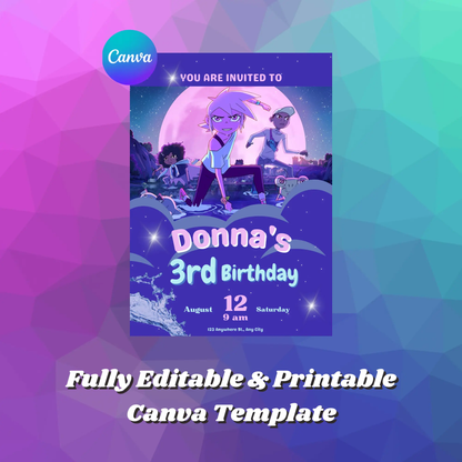 Kipo and the Age of Wonderbeasts Birthday Invitation Template - CreativeRino