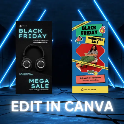 Black Friday Website Banner Template - CreativeRino