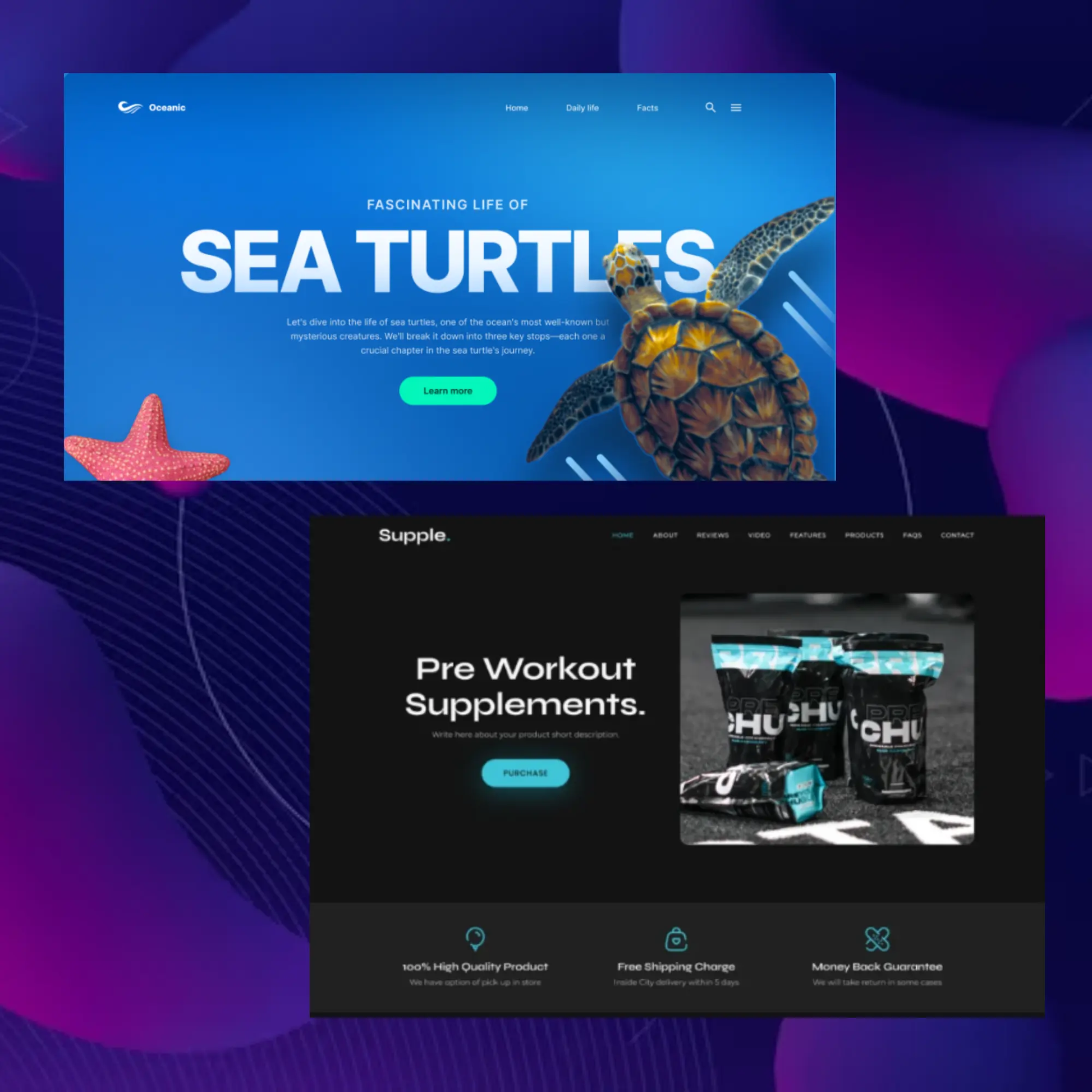 80+ Figma Website Template Bundle | Figma Landing Page Template | Figma Web Design Template CreativeRino