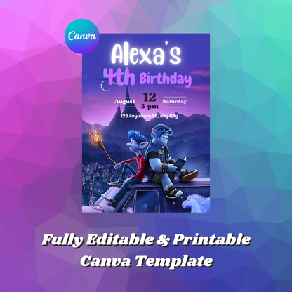 Onward Birthday Invitation Template - CreativeRino