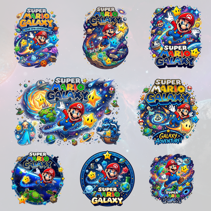 Super Mario Galaxy Movie PNG Bundle | Mario Galaxy Characters Clipart CreativeRino