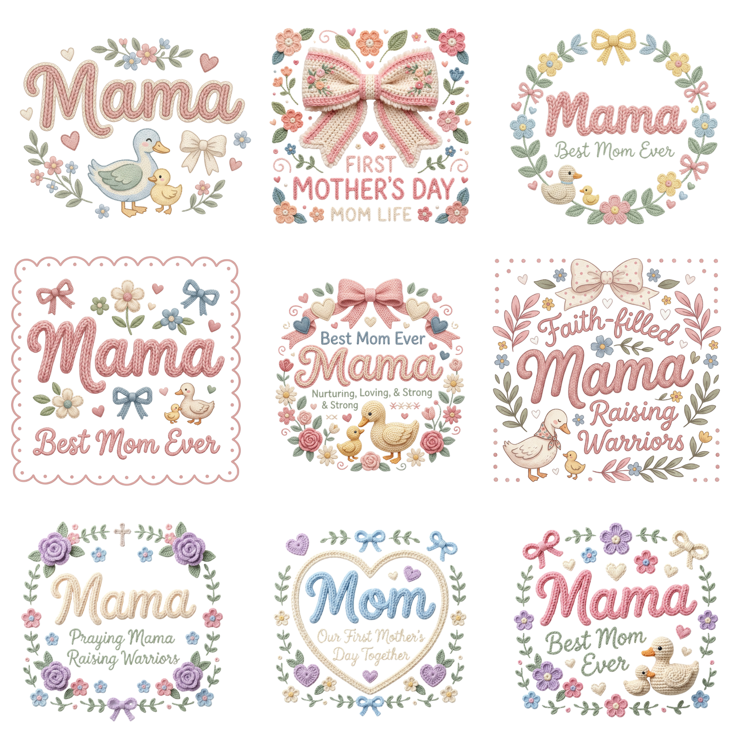 Mother’s Day PNG Design – Floral Mom Quote Sublimation File | Instant Download CreativeRino