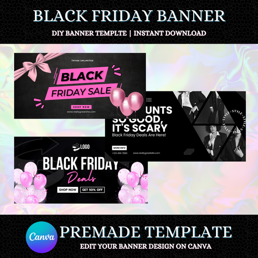 Black Friday Website Banner Template