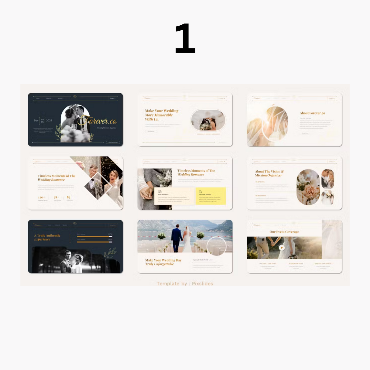 5 Wedding Planner Keynote Template Bundle