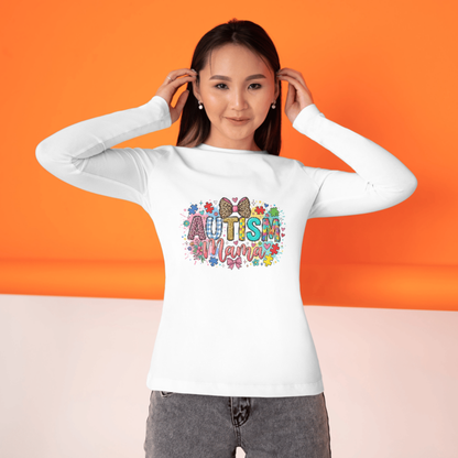 Autism Mama PNG | Autism Awareness PNG Sublimation Design | Coquette Faux Yarn Designs CreativeRino