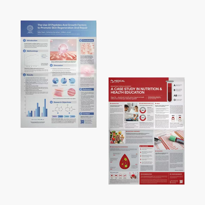 9 Research Poster Template Bundle | Academic Scientific Medical Research Case Study Poster Templates | Adobe Indesign CreativeRino
