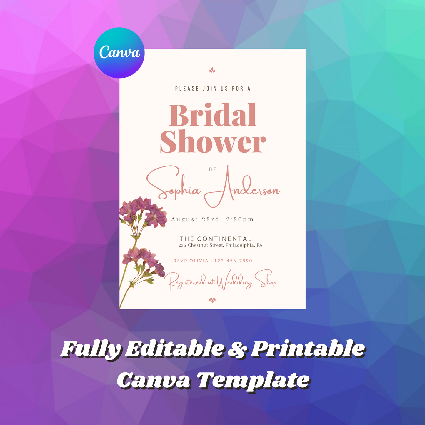 Bridal Shower Invitation Template