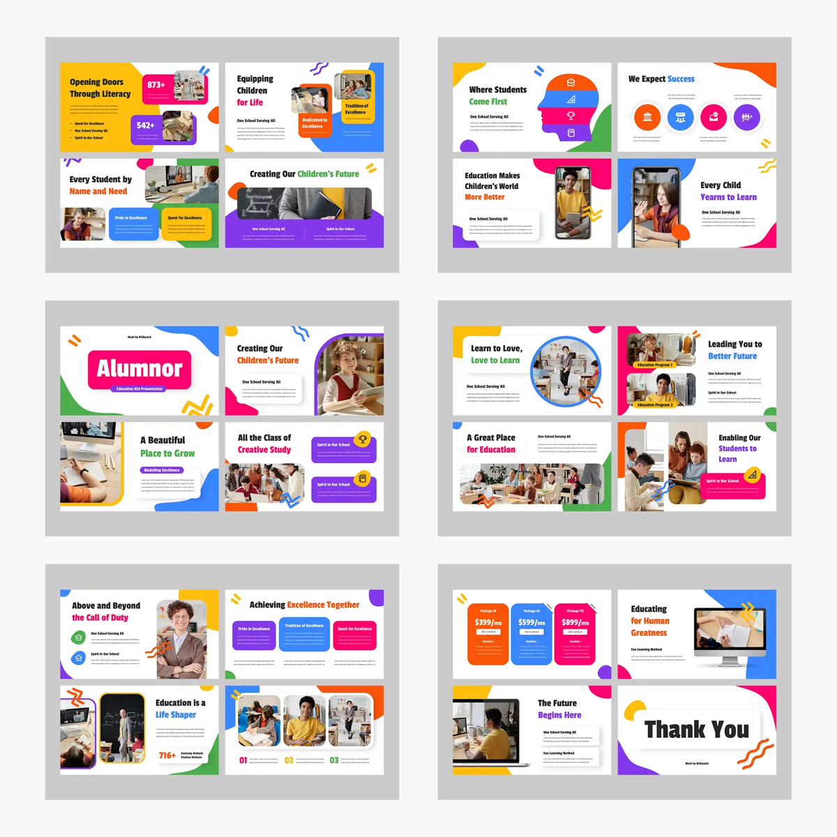 10 Classroom Google Slides and Powerpoint Presentation Template Bundle ...