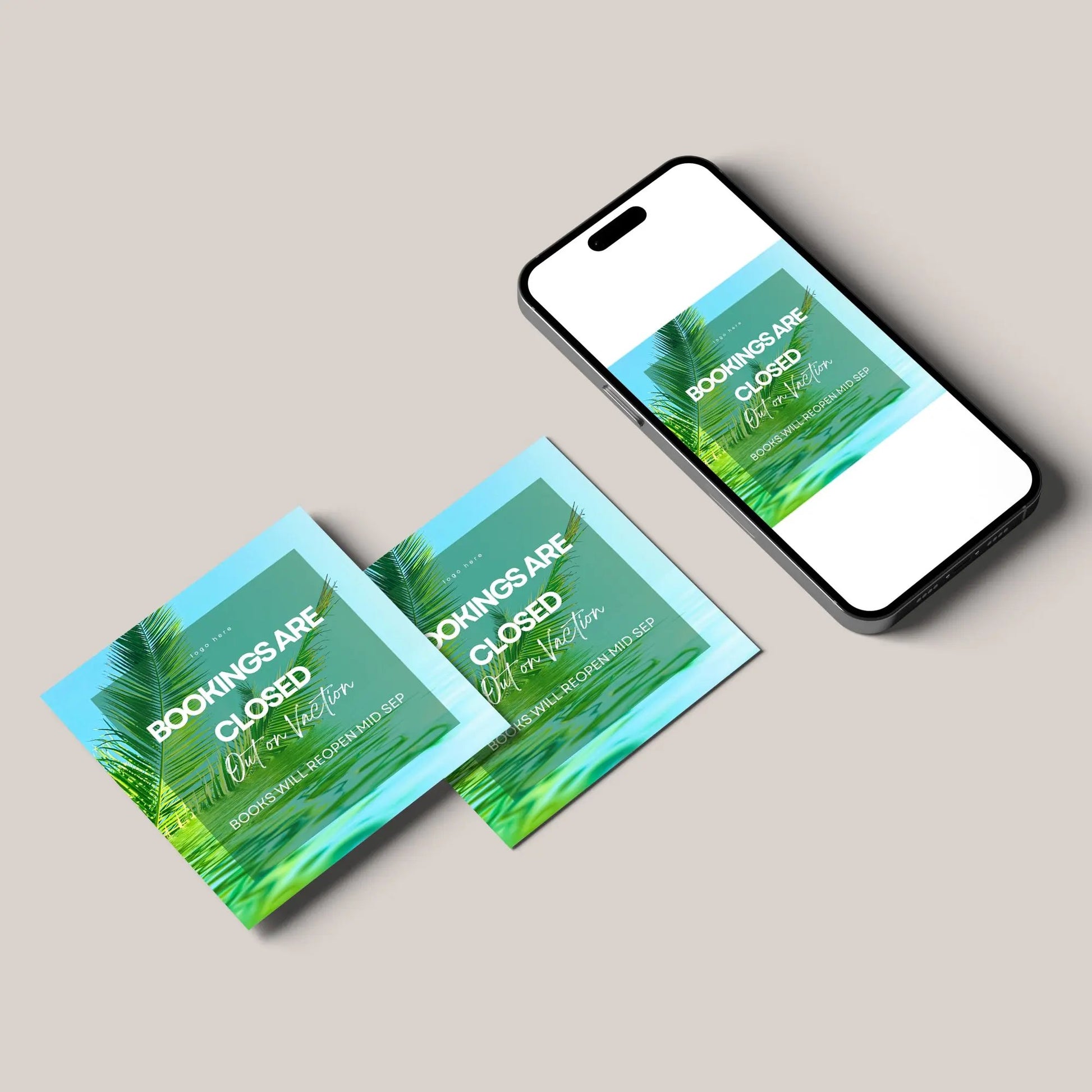 We Are On Vacation Flyer Template | We Are Closed Flyer CreativeRino