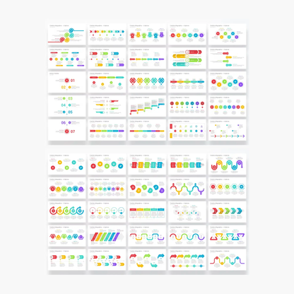 6 Timeline Powerpoint Presentation Template Bundle - CreativeRino