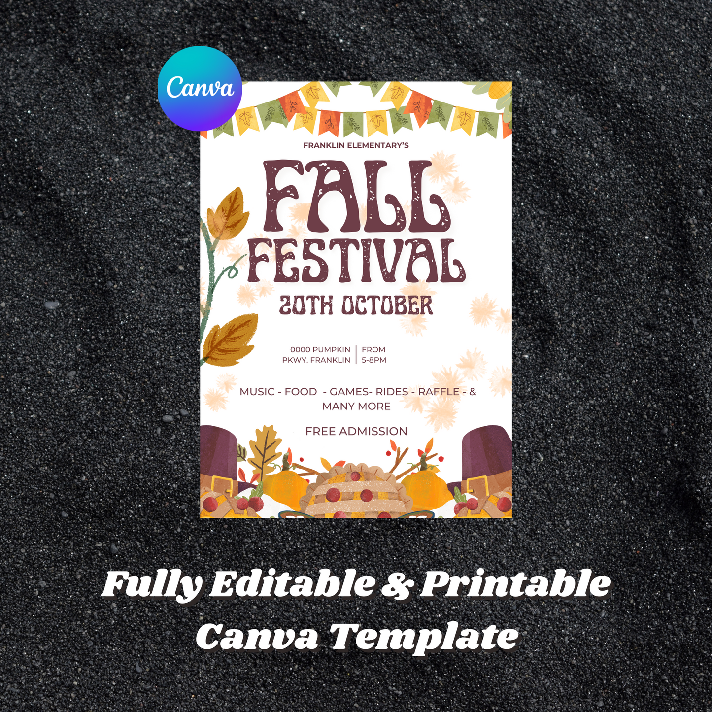 Fall Festival Invitation Template | Fall Festival Flyer