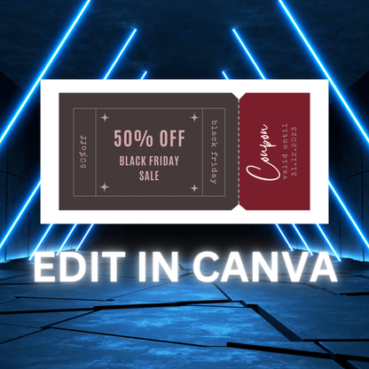 Black Friday Coupons Template | Black Friday Sale Coupon - CreativeRino