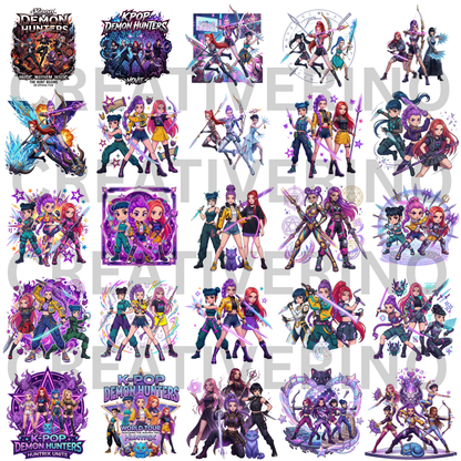101 Kpop Demon Hunter PNG Bundle CreativeRino
