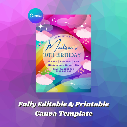 Tie Bye Birthday Invitation Template - CreativeRino