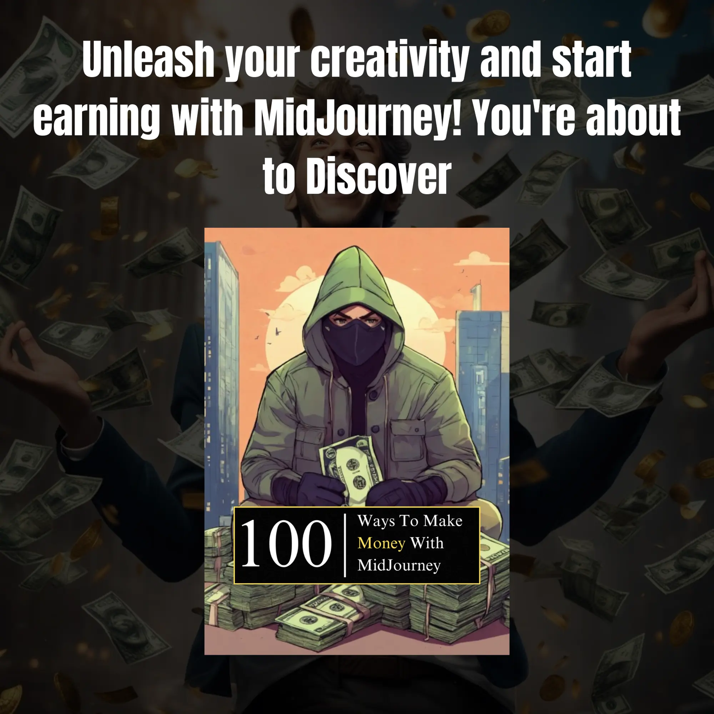 100 Ways To Make Money With MidJourney E-Book | 1500+ Midjourney Prompts CreativeRino