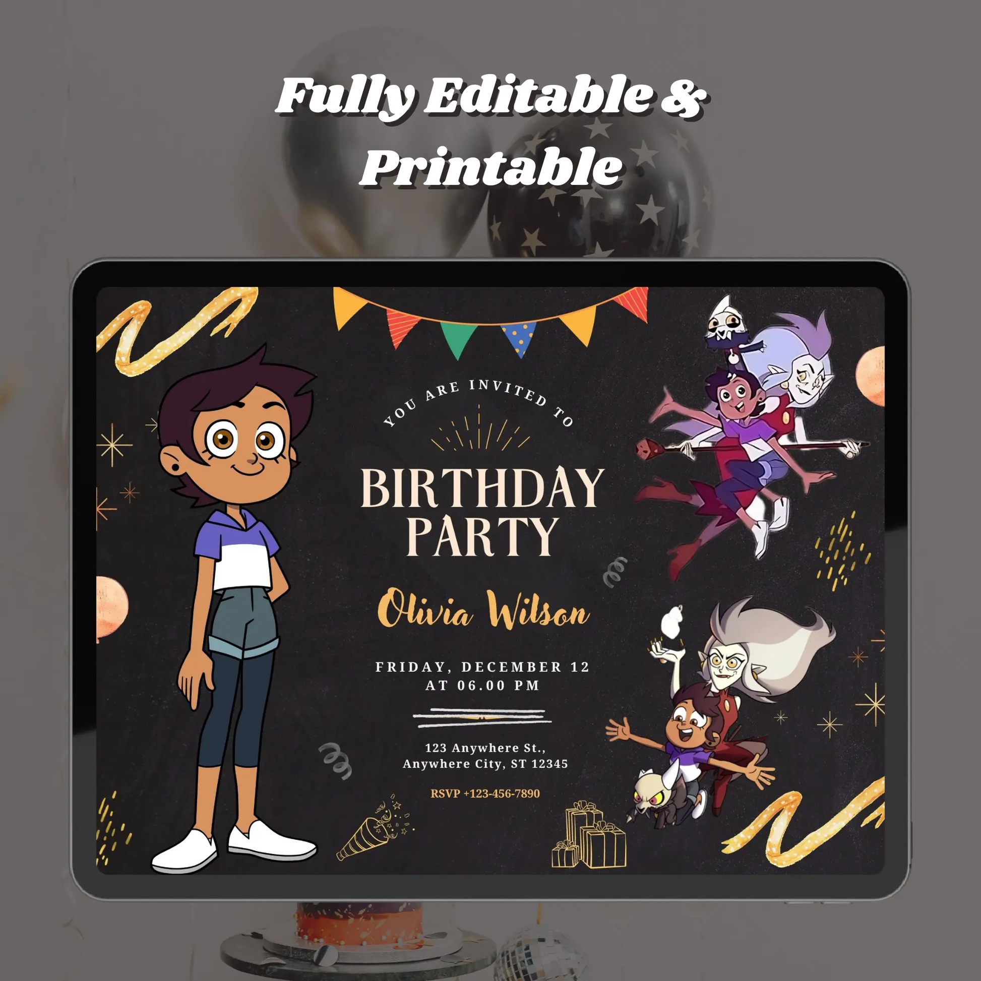 The Owl House Birthday Invitation Template - CreativeRino