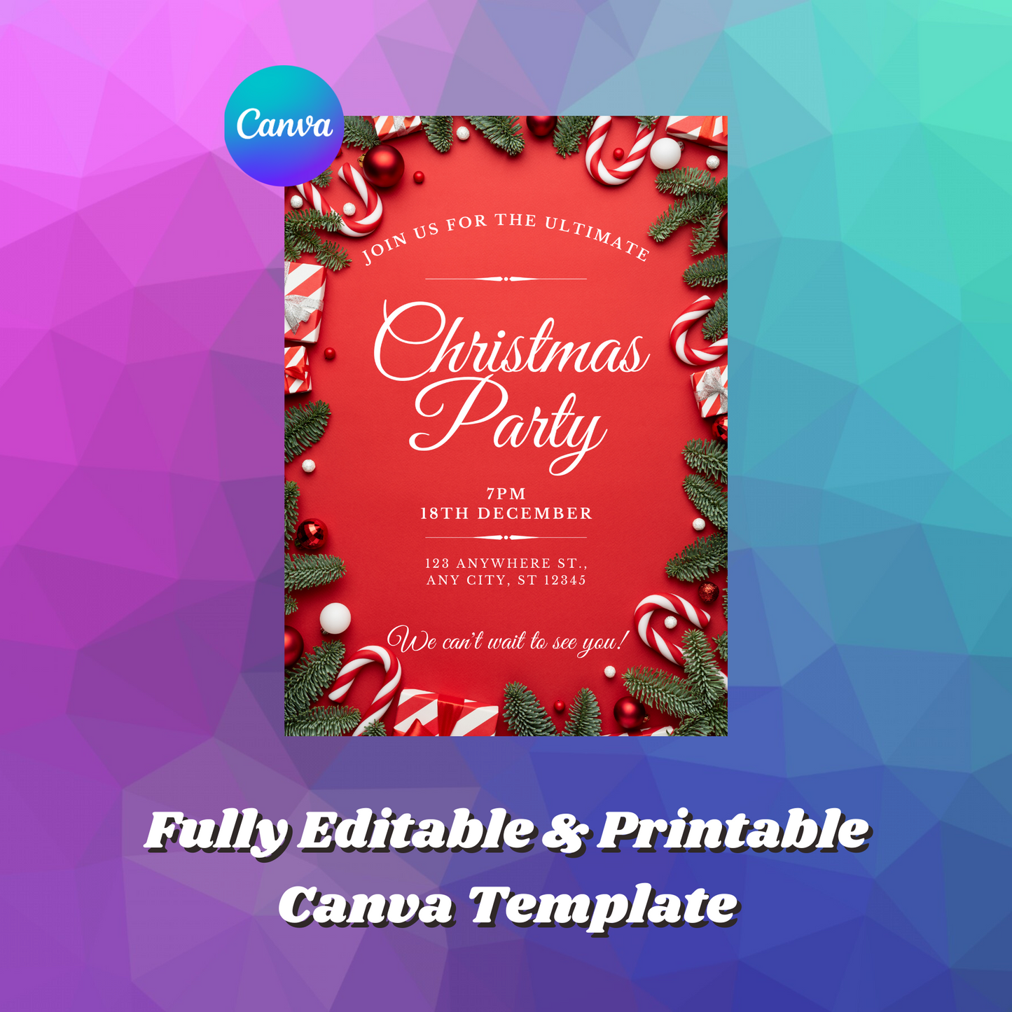 Christmas Party Invitation Template