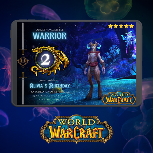 World of Warcraft Birthday Invitation Template