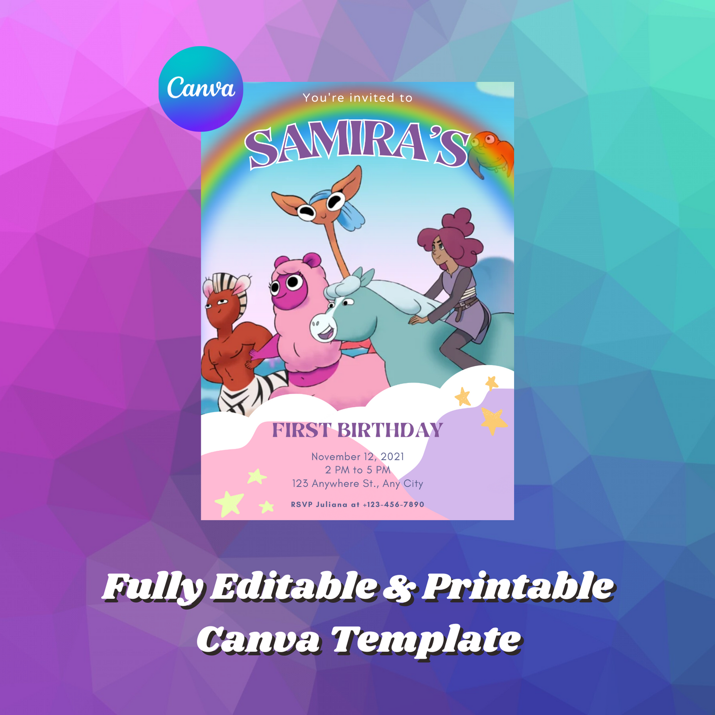 Centaurworld Birthday Invitation Template