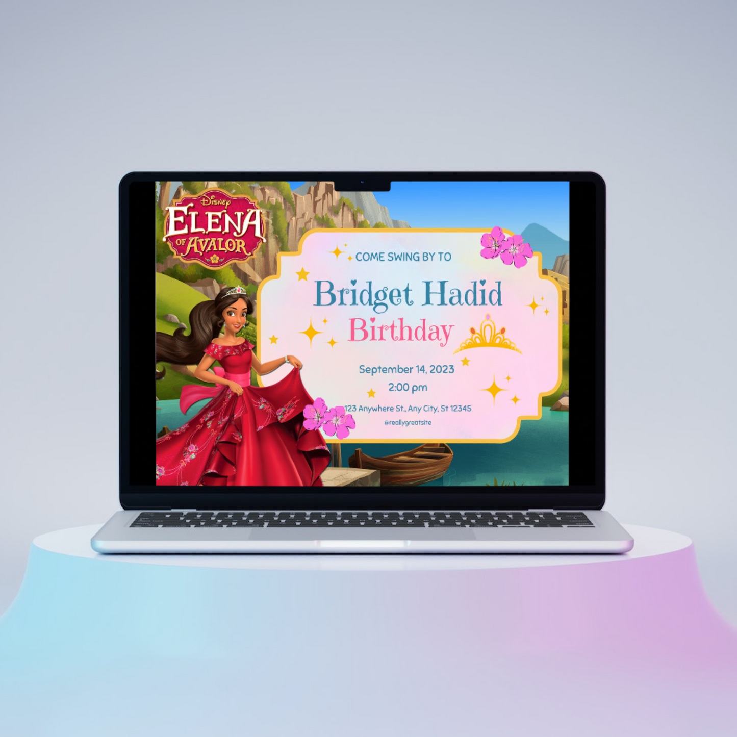 Elena of Avalor Birthday Invitation Template