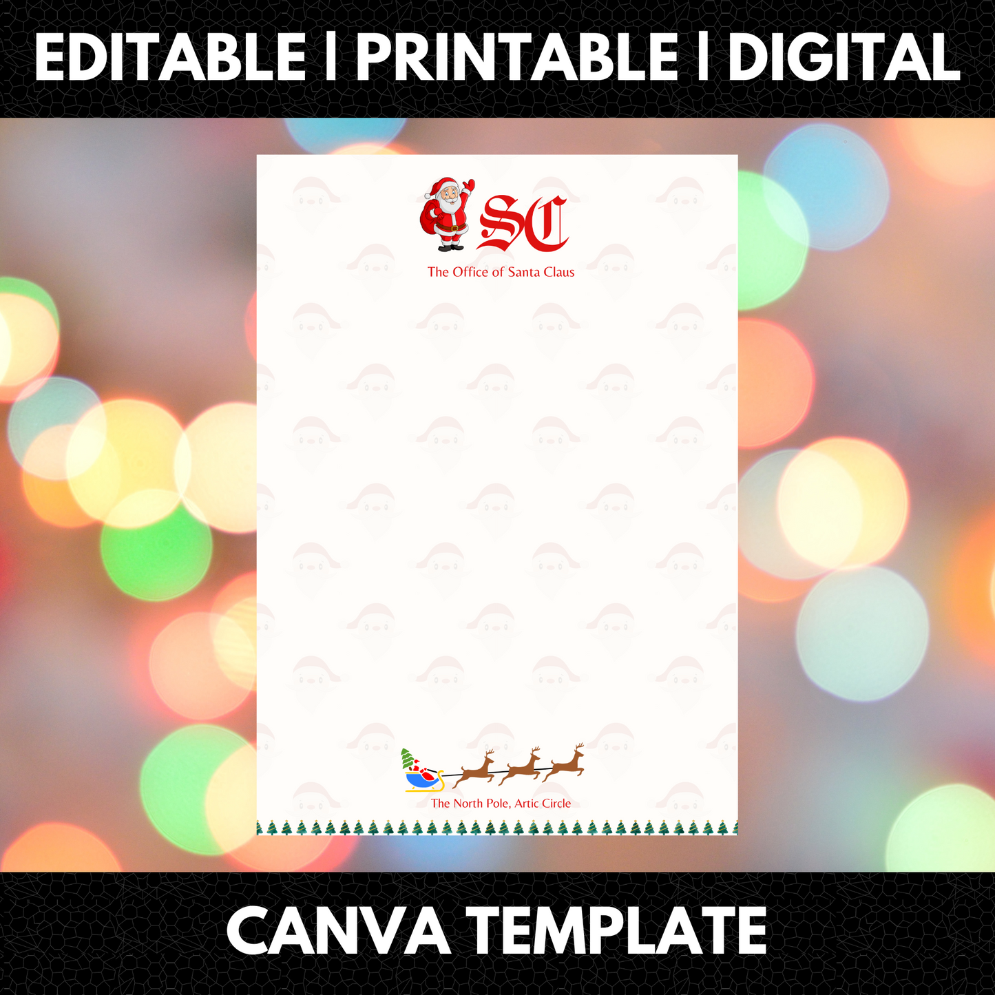 Santa Claus Letterhead Christmas Template