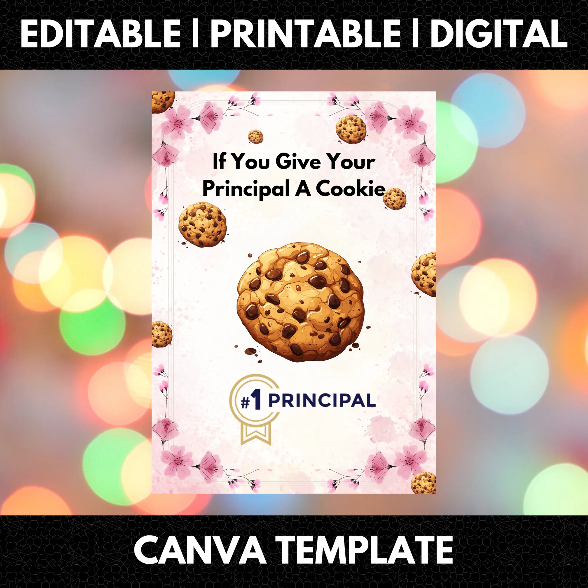 If You Give Your Principal A Cookie Book Template - CreativeRino