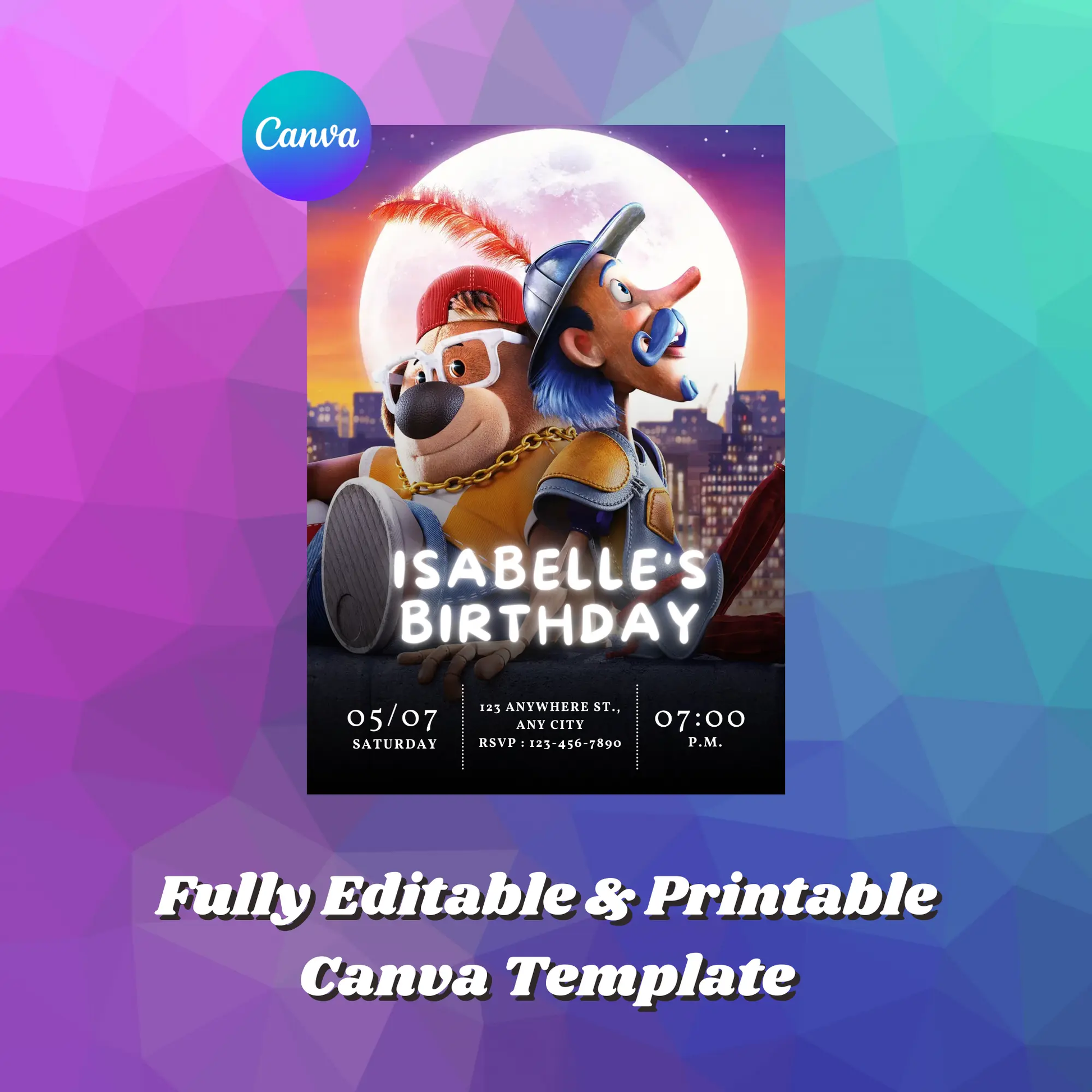 The Inseparables Birthday Invitation Template - CreativeRino