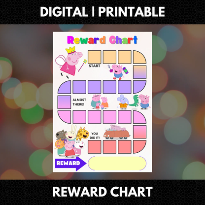 Peppa Pig Reward Chart Template | Peppa Pig Behavior Chart - CreativeRino