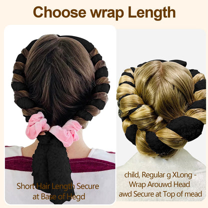 Luxurious Satin Heatless Hair Curler | Damage-Free Overnight Soft Waves Ribbon | DIY Sleep-In Hair Styling Tool for All Hair Types CreativeRino