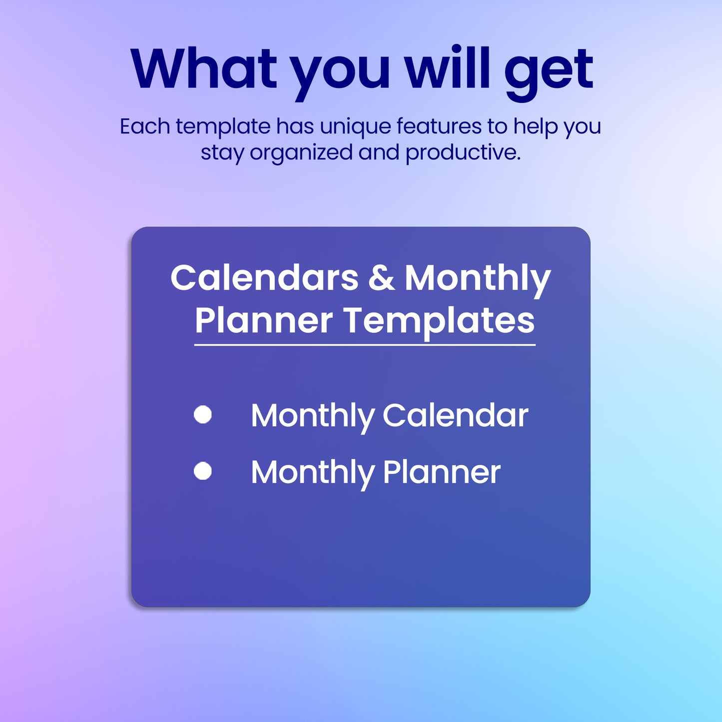 2 reMarkable 2 Calendars and Monthly Planners Template Bundle