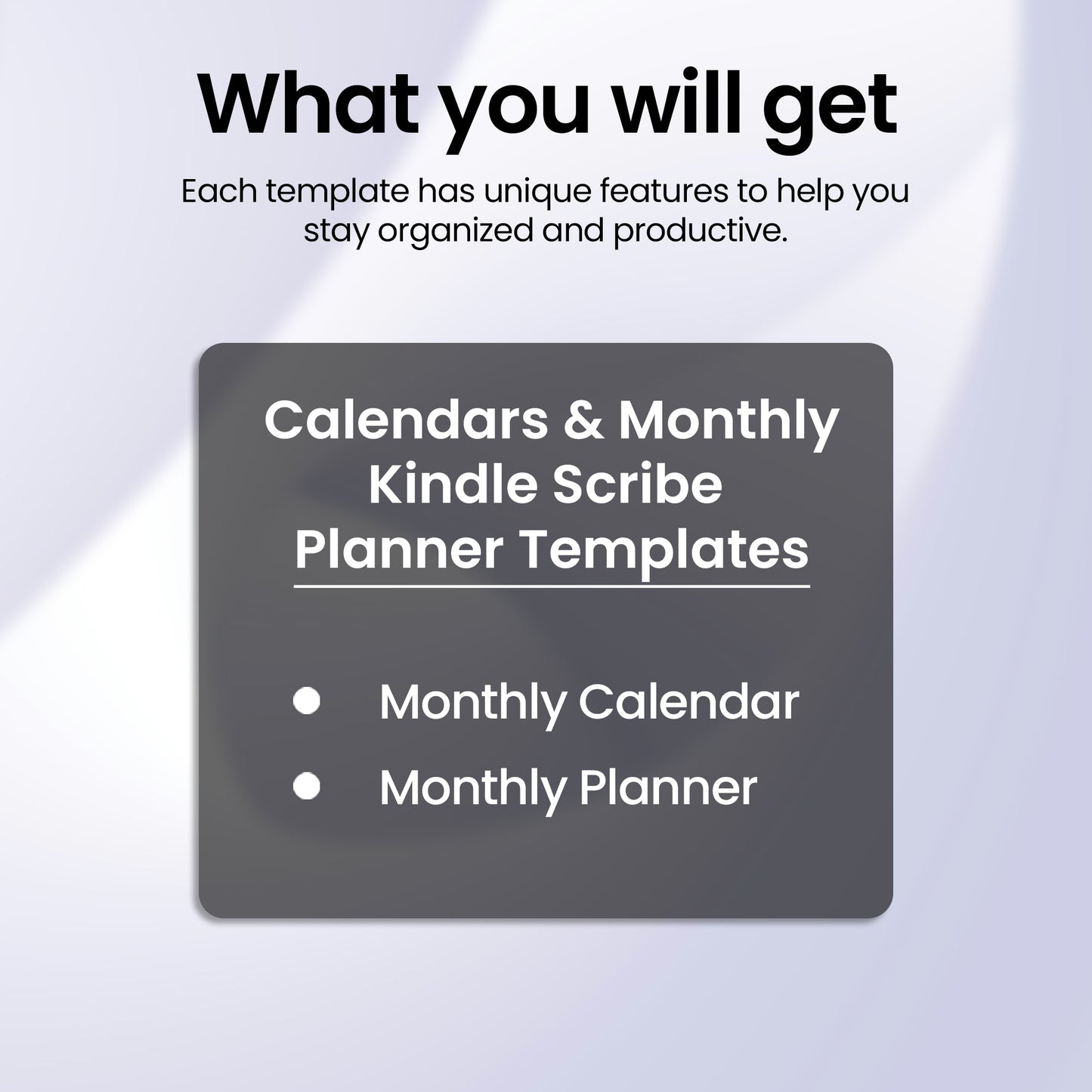 4 Kindle Scribe Weekly Planner Template Bundle