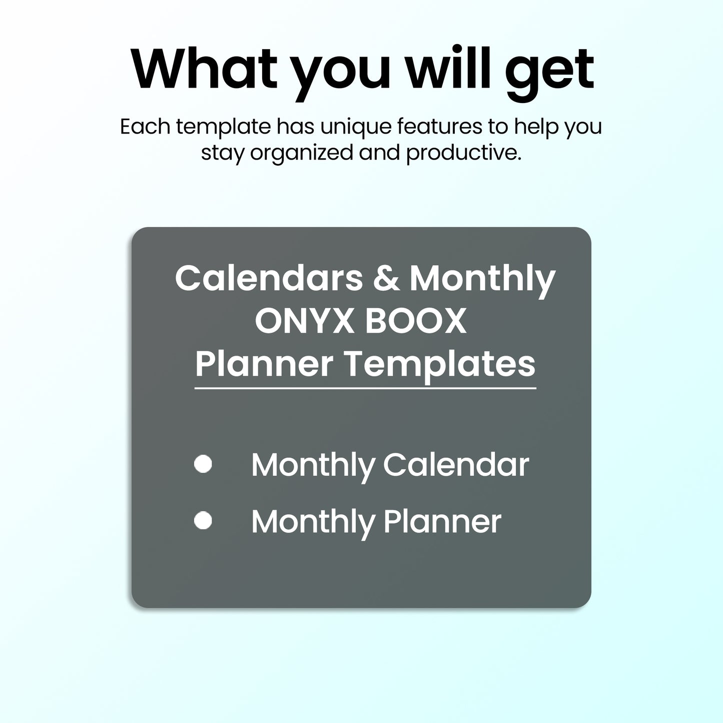 2 Onyx Boox Monthly Planners Template Bundle