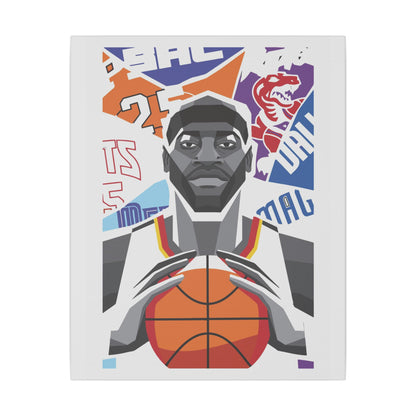 Basketball Wall Art - Matte Canvas Print for Sports Fans - CreativeRino