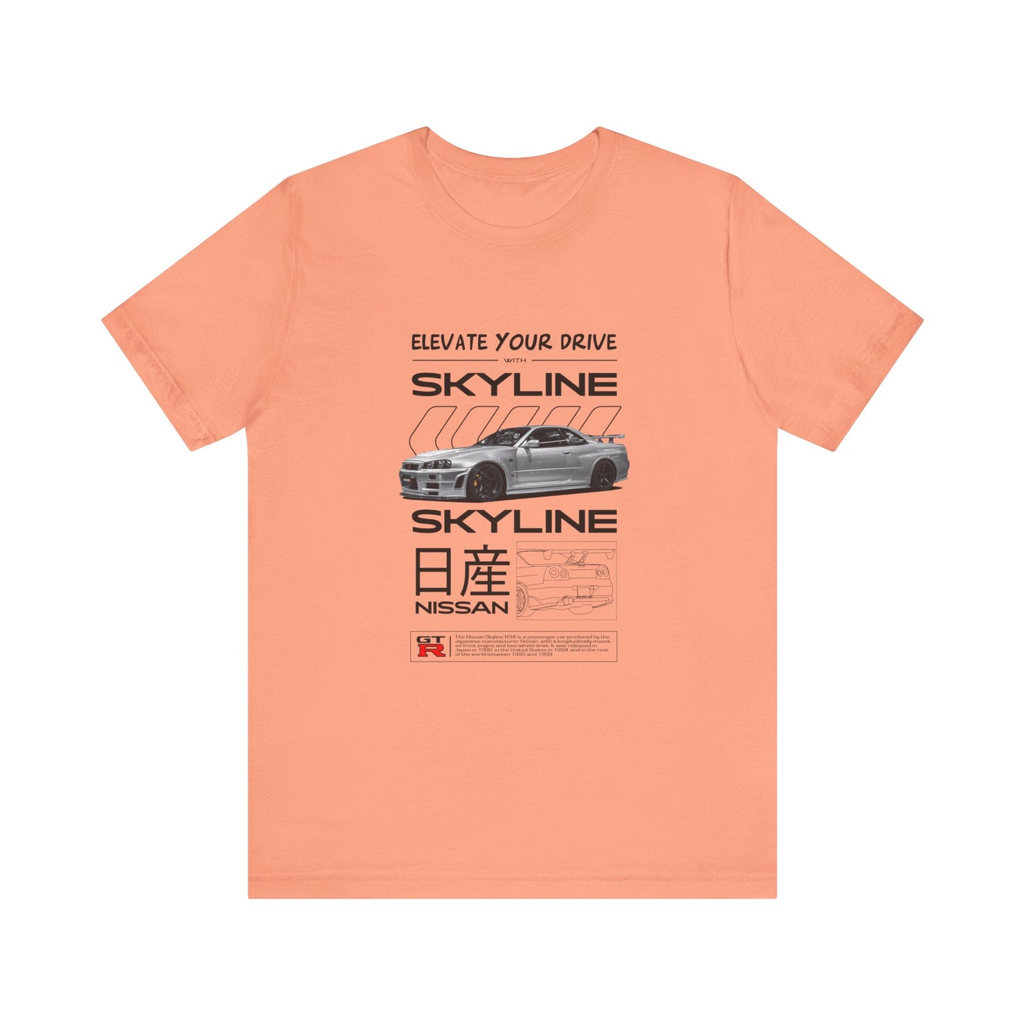 Nissan Skyline Graphic Tee - Elevate Your Drive - CreativeRino