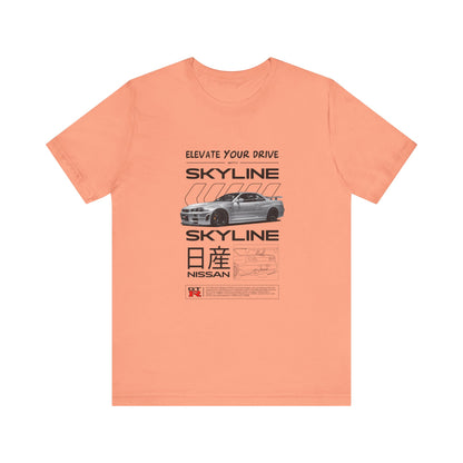 Nissan Skyline Graphic Tee - Elevate Your Drive - CreativeRino