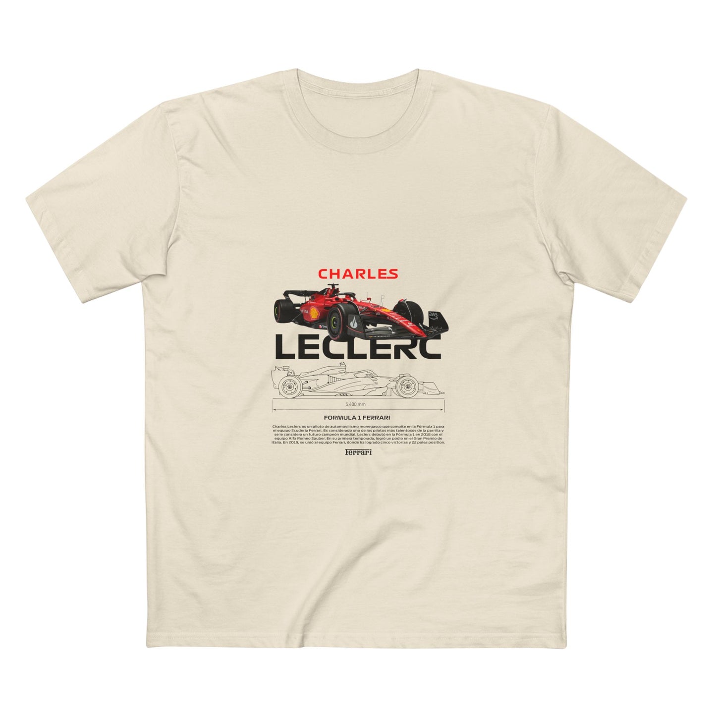 Formula 1 Charles Leclerc Adult Staple Tee - Perfect for Racing Fans - CreativeRino
