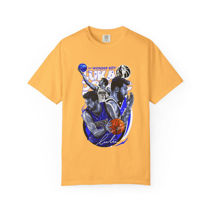 Unisex Garment-Dyed T-shirt | Luka Doncic "The Wonder Boy" Basketball Tee - CreativeRino