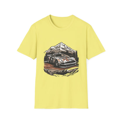 Vintage Rally Car Adventure Unisex T-Shirt - CreativeRino