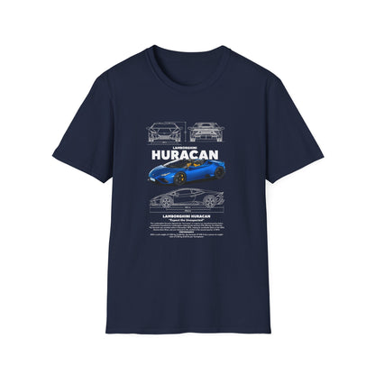 Lamborghini Huracan Unisex Softstyle T-Shirt - Perfect Gift for Car Enthusiasts - CreativeRino