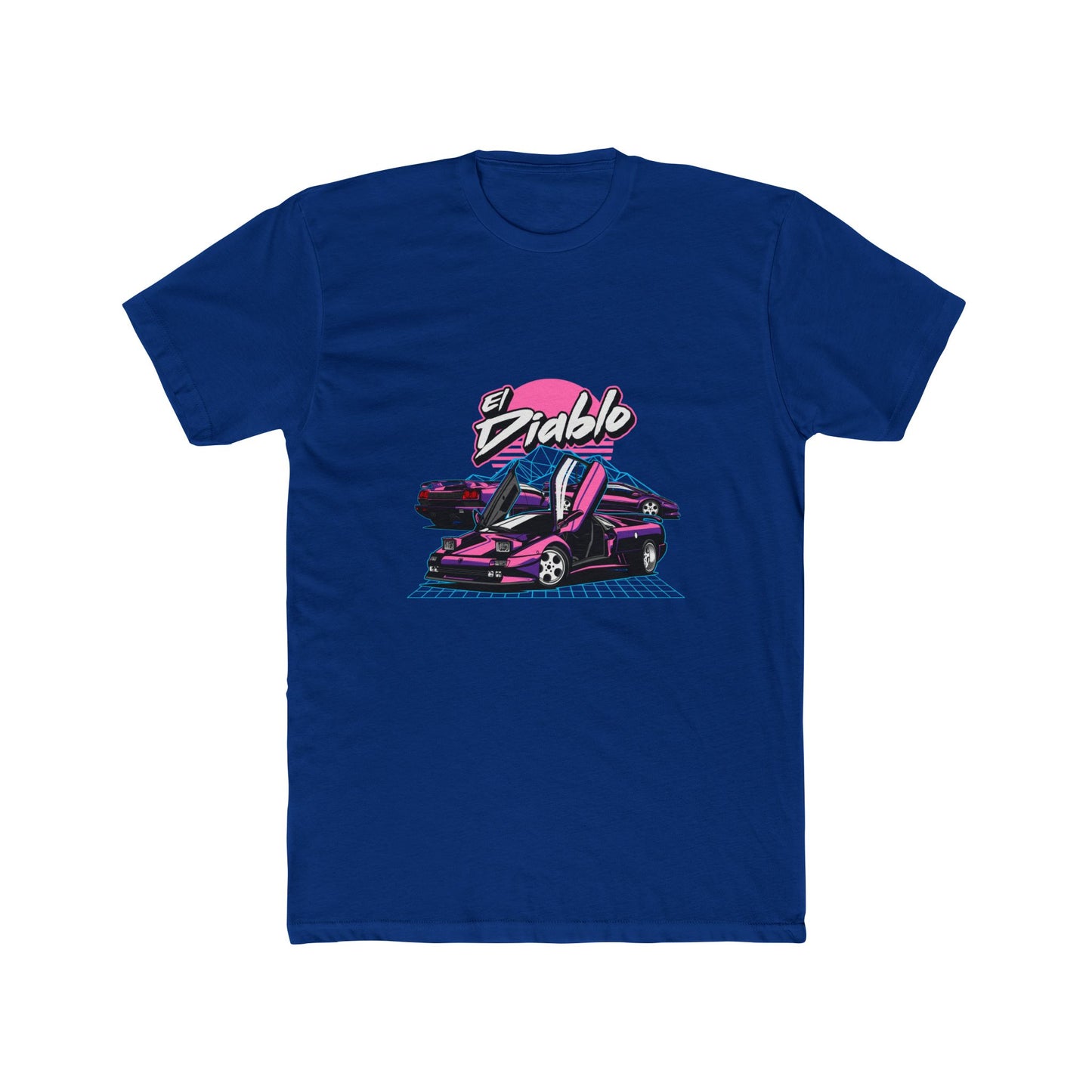 El Diablo Vintage Car Unisex Cotton Crew Tee - CreativeRino